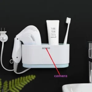 Spy Toothbrush Holder Hidden Camera Motion detection 32GB
