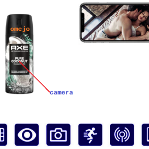GOLDEN MANGO PREMIUM DEODORANT BODY SPRAY Bottle Camera Bathroom Spy Camera Wireless Spy Cell Phone DVR