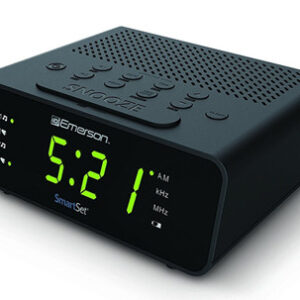 Emerson Smart Set Alarm Clock with AM/FM Radio and WiFi Hidden Camera – 24-Hour Continuous Recording